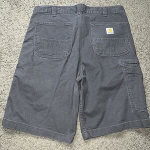 Carhartt Shorts Mens 36 Rugged Flex Canvas Relaxed Fit Workwear Logo 102514-039